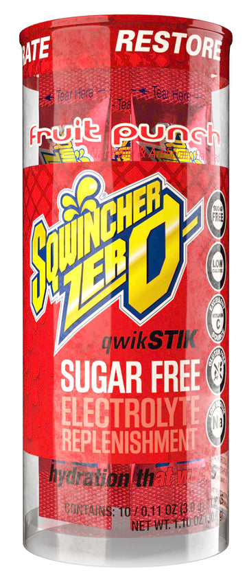 Zero Qwik Stik Sugar Free by Sqwincher – 0.11 Ounce (Pack of 200), Drink Mix, Assorted Flavor, Model 060119-AS