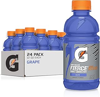 Gatorade Fierce Thirst Quencher, Grape, 12 Ounce Bottles (Pack of 24)