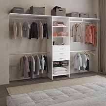 Tuhome Plego 3 Closet Engineered Wood White