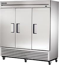True T-72-HC Reach-in Solid Swing Door Refrigerator with Hydrocarbon Refrigerant, Holds 33 Degree F to 38 Degree F, 78.625" Height, 29.875" Width, 78.125" Length