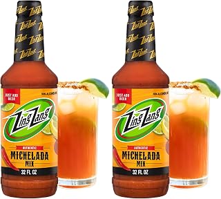 Zing Zang Michelada Mix, Non-Alcoholic Cocktail Mixer, 32 fl oz Bottle (Pack of 2)