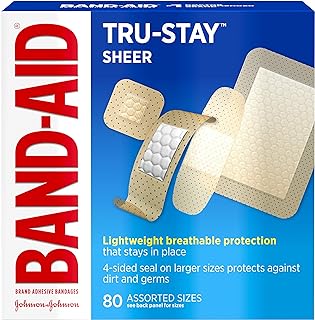 BAND-AID Sheer Strips Assorted 80 Each