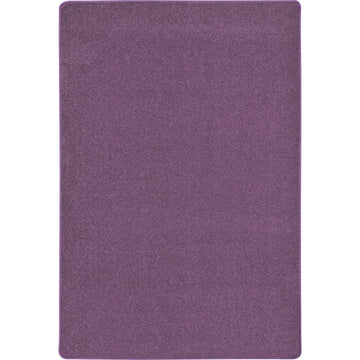 Endurance Solid Colored Area Rug in Color Purple by Joy Carpets – 4' x 6' (Rectangular), Polyester, Purple, Model 80N-08