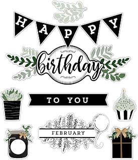 Carson Dellosa 62 pc Bundle of Farmhouse Decor, Calendar Monthly Headers