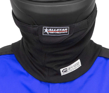 Helmet Skirt SFI 3.3/5 Multi Layer Black by Allstar Performance – Adjustable, Black, Model ALL929313