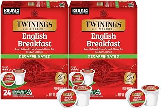 Twinings Decaf English Breakfast Tea K-Cup for Keurig, 24 Count (Pack of 4)