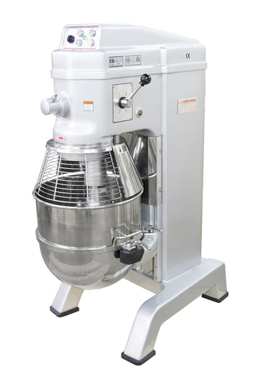 60 Quart Gear Driven Planetary Mixer with Guard & Auto Lift. 220V/1 or 3Ph/60 Hz by American Eagle Food Machinery – Stainless Steel, Model AE-60N4A