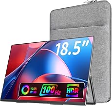 VisionOwl Portable Monitor for Laptop, IPS USB-C HDMI Travel Second Monitor for MacBook Pro Air, PC, PS5, Xbox, Portable Second Screen, Built-in Kickstand, Speakers, VESA Mountable, 18.5 Inch