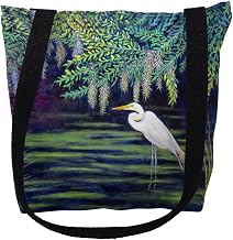 Egret Lagoon Medium Tote Bag 16x16