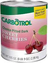 Carbotrol #10 Juice Packed Canned Fruit, Dark Sweet Cherries (6 - 105oz Cans per Case)