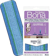 Pet System Microfiber Deep Cleaning Pad for Multi-Surface Floors - Washable and Reusable - Safe on Hardwood Floors - Lifts & Removes Heavy Dirt and Pet Mess Build-up - Fits All Bona Mops