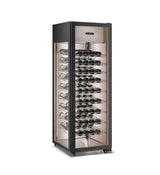 81 Bottle Wine Cooler Showcase Refrigerator - Intelligent Digital Control, Low Noise Operation, Freestanding Wine Fridge Cellar for Kitchen and Home, Stainless Shelves by Hamilton