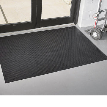 Safety Scrape Mat - 4X6' - Black - 4x6' by Andersen – 4x6', Rubber, Black, Model 400 3255300