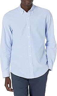 Men's Regular-Fit Long Sleeve Oxford Shirt, 100% Cotton