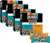 KIND Mini Snack Bars Variety Pack, Gluten Free, Low Sugar, Low Calorie Snacks, Dark Chocolate Nuts & Sea Salt, Caramel Almond & Sea Salt, 80 Count