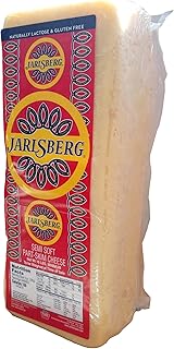 Jarlsberg Cheese Loaf - Buttery Rich Texture, Mild and Slightly Sweet Flavor, 12 lb Loaf, Made in Ohio from Pasteurized Cow's Milk, Ideal for Cooking, Snacking, and Sandwiches