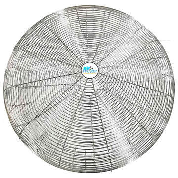 Fan 30" Nickel Chrome Plated Guard by Airmaster – 5.25"L x 33.38"W x 33.38"H, Gray, Model 21080