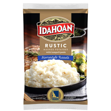 RUSTIC Russets Mashed Potatoes by Idahoan – 28 oz, Pack of 8
