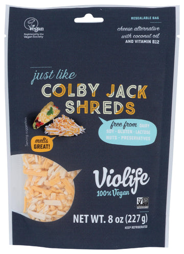 Cheese Alternative Colby Jack Shreds, 8 Ounce by Violife – 8 Ounce (Pack of 1), Model 0810934030727