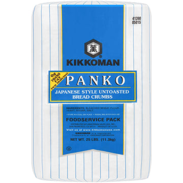Panko Japanese Style Untoasted Bread Crumb by Kikkoman – 25 pounds