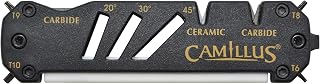 Camillus GLIDE Compact Durable Easy-to-Use V-Notch Ceramic Carbide Multi-Angle Multitool Sharpener for Knives, Axes, Shears & Hooks