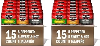 Jack Link's Beef Jerky Bold Variety - Includes Sweet & Hot,Jalapeno and Peppered Jerky,Bulk Protein Snack Pack,Good Source of Protein,Meat Snacks Made with 100% Beef-1.25 Oz,(Pack of 30)