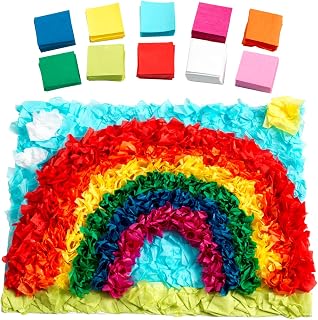 Colorations Mini Tissue Squares – 10 Colors, 5,000 Pieces