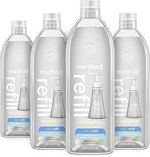 Method Foaming Hand Wash Refill, Sweet Water, 28 fl oz, 4 pack