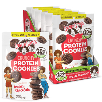 Crunchy Cookie Double Chocolate by Lenny & Larry's – 4.25 Ounce (Pack of 6), Brown, Pack of 6, Model 88620