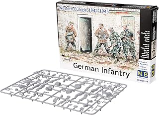 Masterbox Master Box Models 1/35 "German Infantry" Western Europe 1944-45, 4 Figures Set