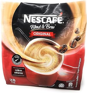 Nescafe Nescafé 3 in 1 Instant Coffee Sticks ORIGINAL - Best Asian Coffee Imported from Nestle Malaysia (28 Sticks)