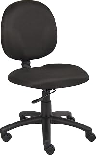 Boss Office Products Dimond Task Chair Without Arms in Black, mid-Back (B9090-BK)
