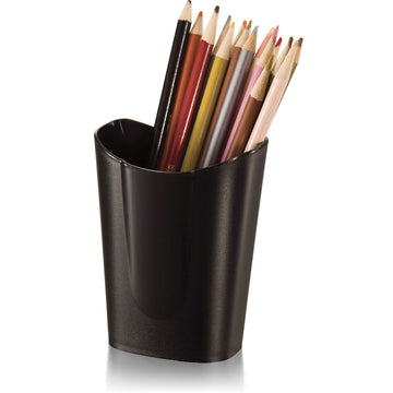 Achieva Small Pencil Cup by Officemate – Plastic, Black, Model 26242
