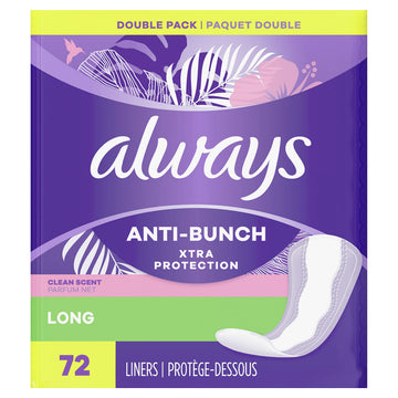 Liners 288ct OLD PRODUCT by Always – Long, Cotton, Pack of 4, Model 4332402672