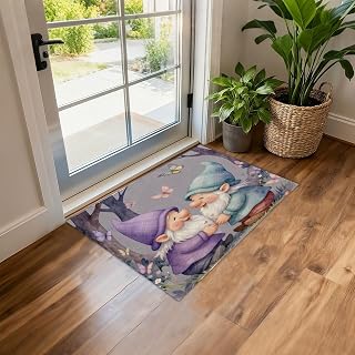 JUNZAN Soft Faux Lambskin Plush Non Slip Rubber Back Floor Rug One Size