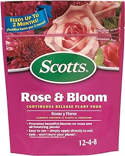 Scotts Rose and Bloom Continuous Release Plant Food, 3 lbs. | Feeds up to 2 Months, Promotes Beautiful Blooms on Roses and All Flowering Plants