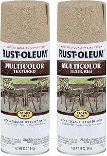 Rust-Oleum Stops Rust Multi-Color Textured Spray Paint, Desert Bisque | Rust Resistant, Indoor and Outdoor Durability, Beautiful Finish on Metal, Wood and More, Sprays from Any Angle, 2 Pack