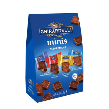 Assorted Mini Squares Pouch by Ghirardelli – 12 Ounce (Pack of 1), assorted, Model 4591946
