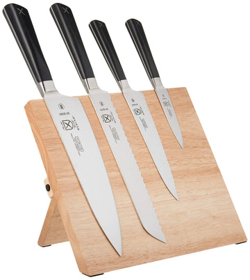 Züm 5-Piece Magnetic Board Forged Knife Set by Mercer Culinary – Stainless Steel, Black, Model M21990