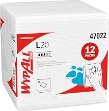 Wypall GeneralClean L20 Medium Cleaning Towels, 12 x 68 Sheets (47022)