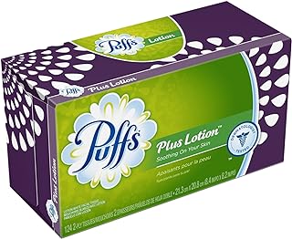 Puffs Plus Lotion Facial Tissues;124 Tissues Per Box (Pack of 24) (Old Version)