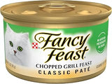 Purina Fancy Feast Chopped Grill Pate Wet Cat Food (Pack of 24) 3oz Cans