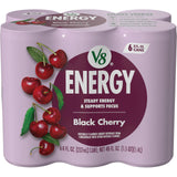 Energy Black Cherry Energy Drink by V8 – Pack of 6 (8 Fl Oz), Black Cherry, Model 200000021890