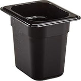 Cambro 86CW110 Food Pan 1/8 X 6" Camwear Black Case of 6