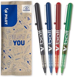 PILOT - Pack of 4 Vball 05 - Liquid ink roller pen - Fine