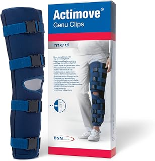 Actimove Genu Clips Knee Immobilizer, Blue, Medium/Large 28 in.