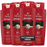 Refreshing Body Wash for Men by Old Spice – 16 Fl Oz (Pack of 4), RED, Pack of 4