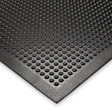 Notrax Anti-Fatigue Mat - 3X5' - Black - 3x5' by Comfort-Eze – 3x5', Rubber, Black, Model 447S3060BL