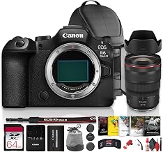 Canon EOS R6 Mark III Mirrorless Camera w Stop Motion Animation Firmware + Canon RF 24-70mm f/2.8 L is USM Lens for Weddings, Events & Creators|7K Video, 32MP Sensor|64GB Card + Photo Software +More