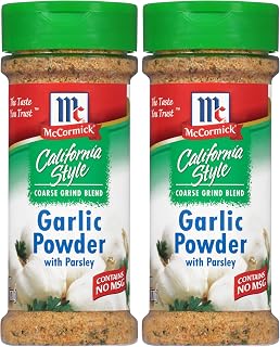 McCormick California Style Garlic Powder With Parsley Coarse Grind Blend, 6 oz (Pack of 2)